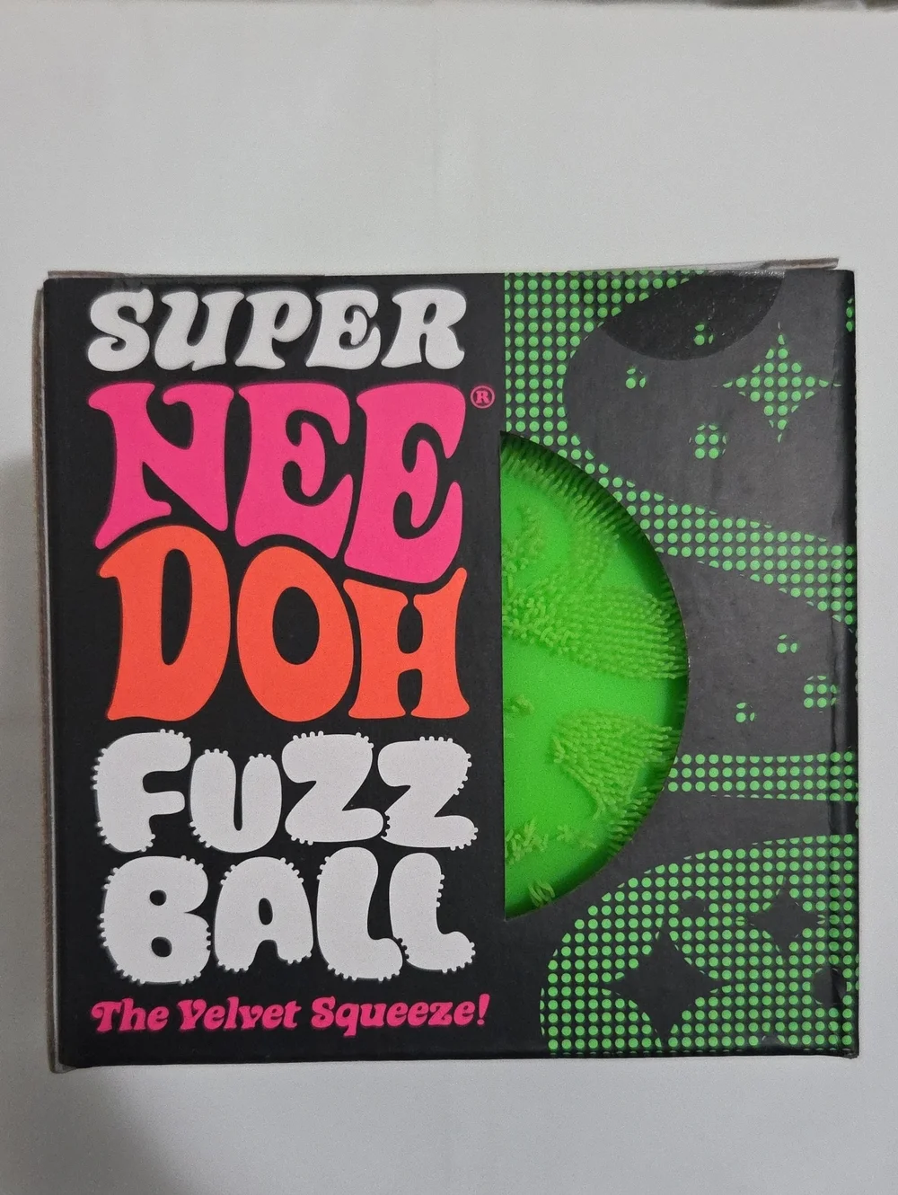 Needoh Super Fuzz Ball - Green Squish Ball-Authentic